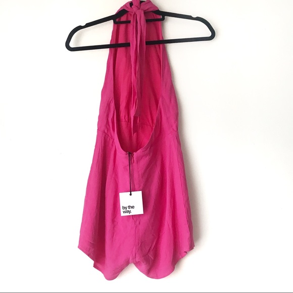 By the way Ezra Keyhole Romper in Pink - Picture 4 of 8